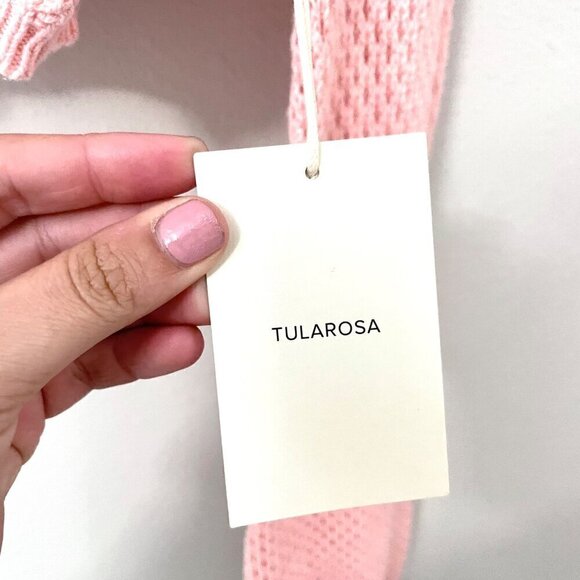 NWT REVOLVE Tularosa Andy Off Shoulder Sweater Pink Long Sleeve Size M - Picture 4 of 8